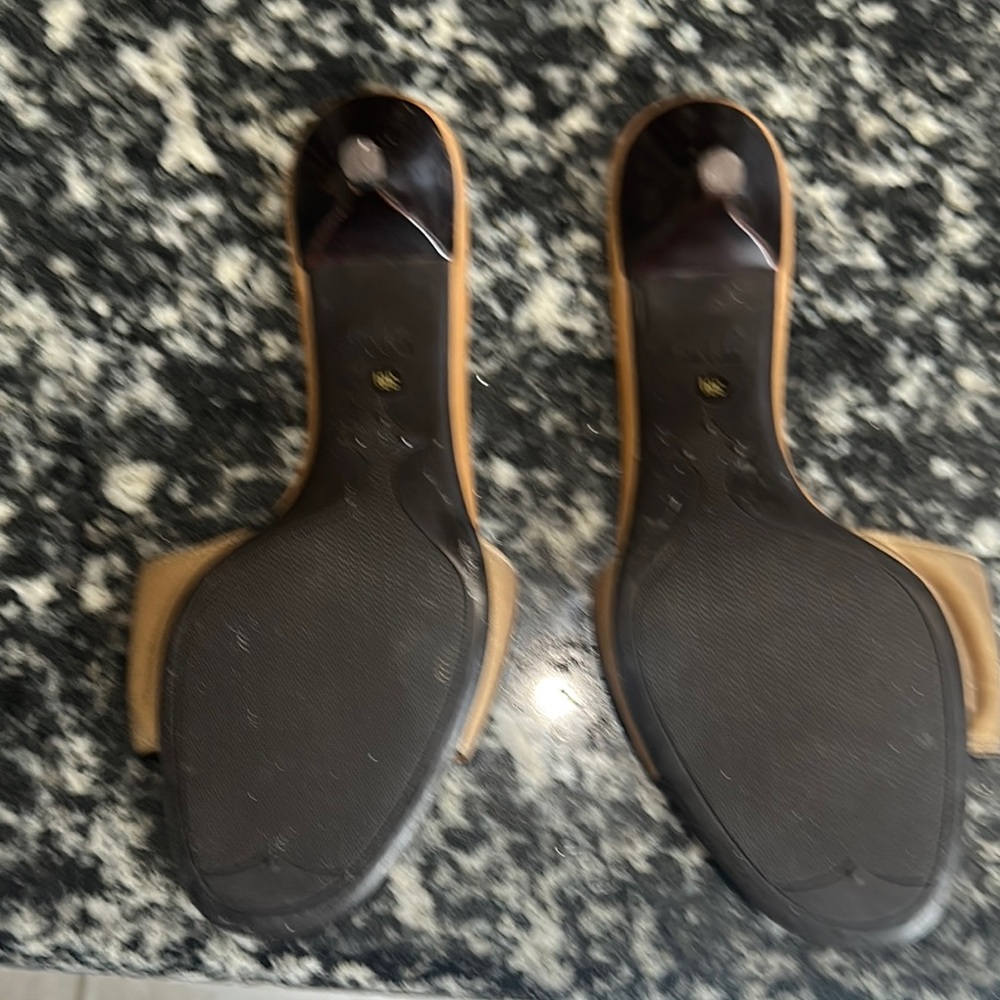 Prada Women's Tan Slide Sandals - Picture 3 of 3